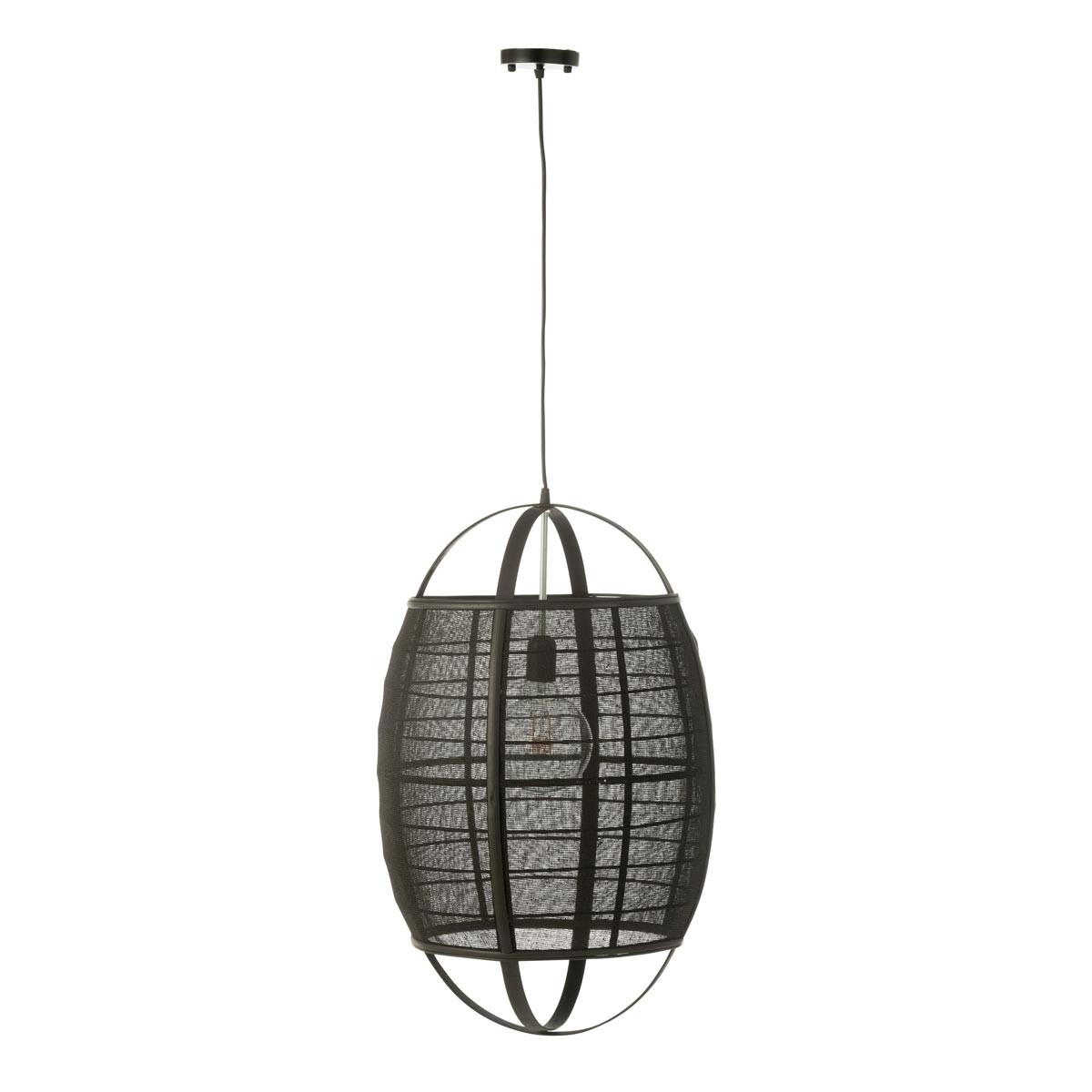Suspension en Bambou Ion 66cm Noir Design Haut de Gamme pour Intérieur
