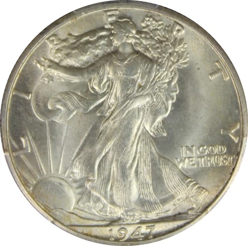 1947 D MS65 Walking Liberty Half Dollar PCGS 53912285