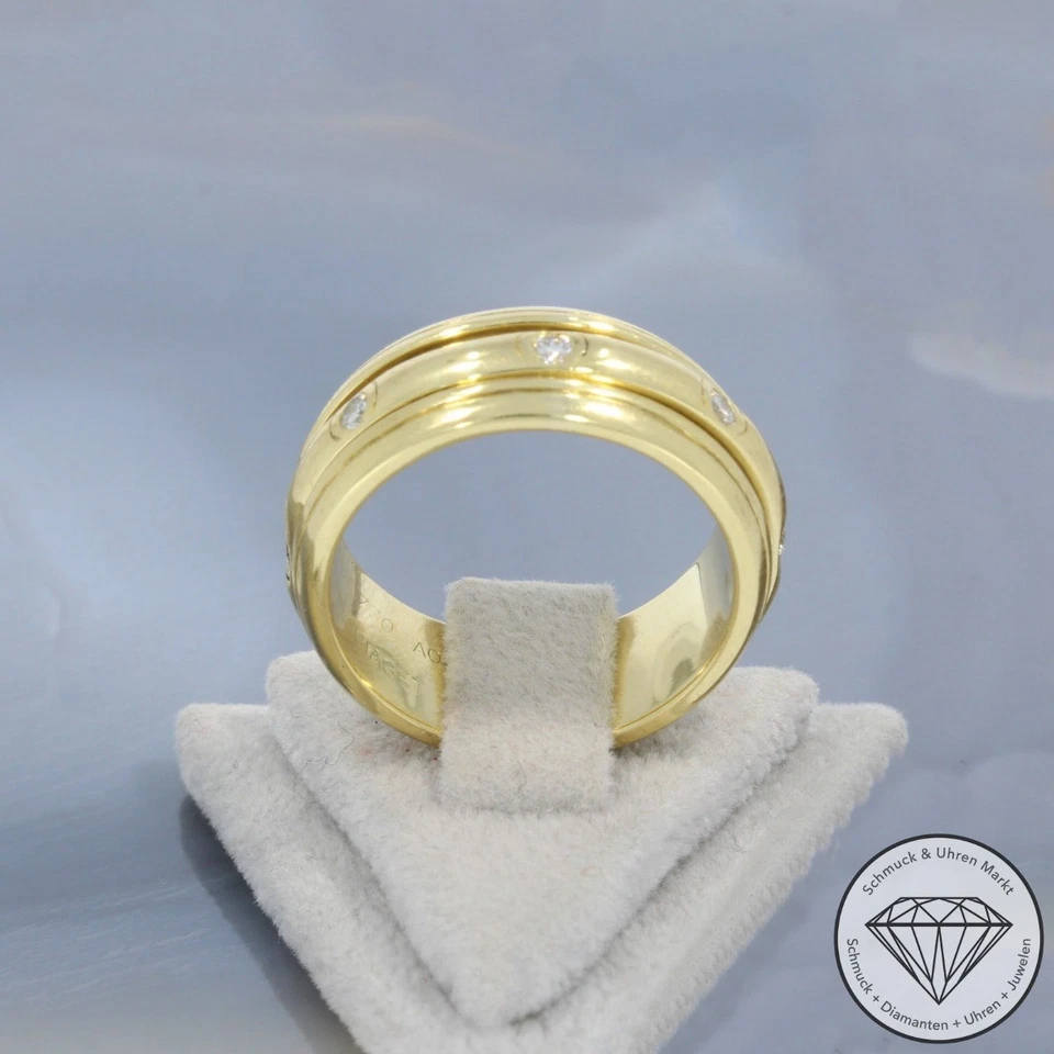 Wert 4500 € PIAGET Brillant Ring Drehring (ca. 0,24 carat) 750 18 Karat Gelb ... - Bild 4 von 4