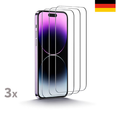 Panzerfolie für iPhone 16 15 14 13 12 11 Pro Max Displayschutzglas Schutzglas