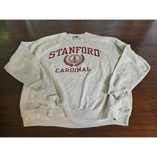 Lee Sweatshirt Mens XL Gray Stanford Cardinal Vintage 90s Made in USA RARE