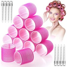 Self-Grip Hair Rollers Heatless Hair Curlers No Heat Hair Bangs Volume Self-adhe