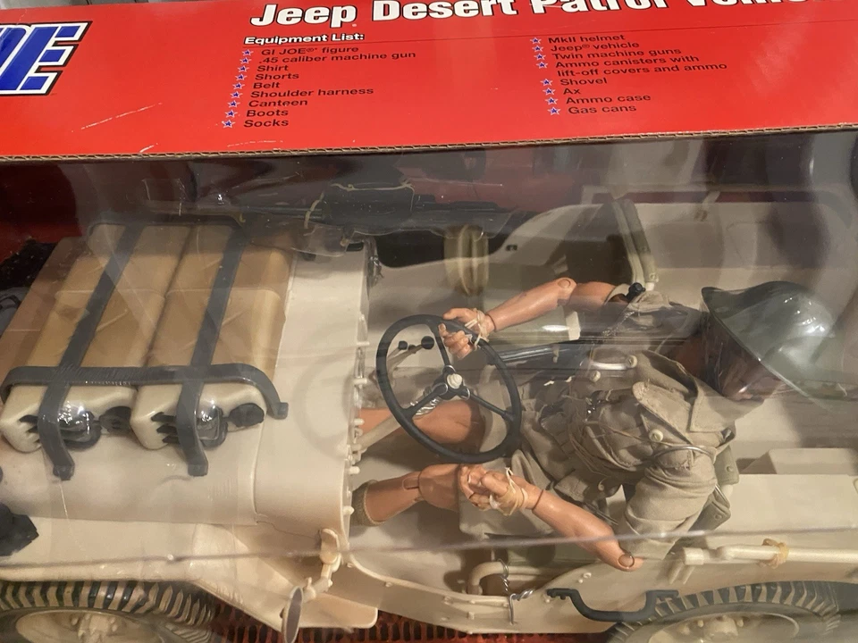 Figura de acción Hasbro 2002 GI Joe Jeep Desert Patrol Vehículo Nuevo en caja Nuevo en caja Foto 3 de 4