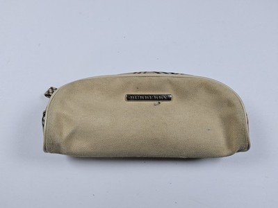 Burberry Canvas Pencil Case Makeup Pouch