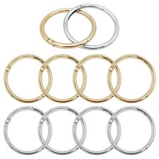 10Pcs Round Carabiners Clips O Ring Snap Clip Hooks 50 mm/2 inch Inside Diame...