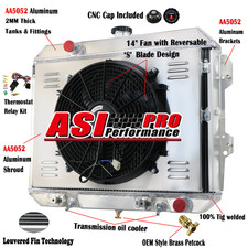 3 Row Aluminum Radiator Shroud Fan Relay For 1981-1983 Nissan Datsun 280zx 2.8l 3 Row Aluminum Radiator Shroud Fan Relay For 1981-1983 Nissan Datsun 280zx 2.8l