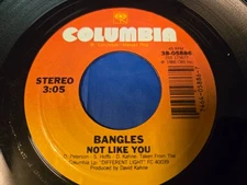 THE BANGLES - IF SHE KNEW WHAT SHE WANTS / NOT LIKE YOU - 7" VINYL SINGLE