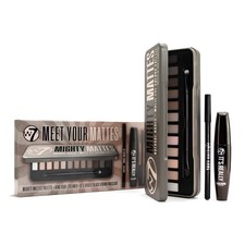 W7 - Meet Your Mattes Gift Set - Eyeshadow, Mascara Eyeliner Makeup Kit - P...