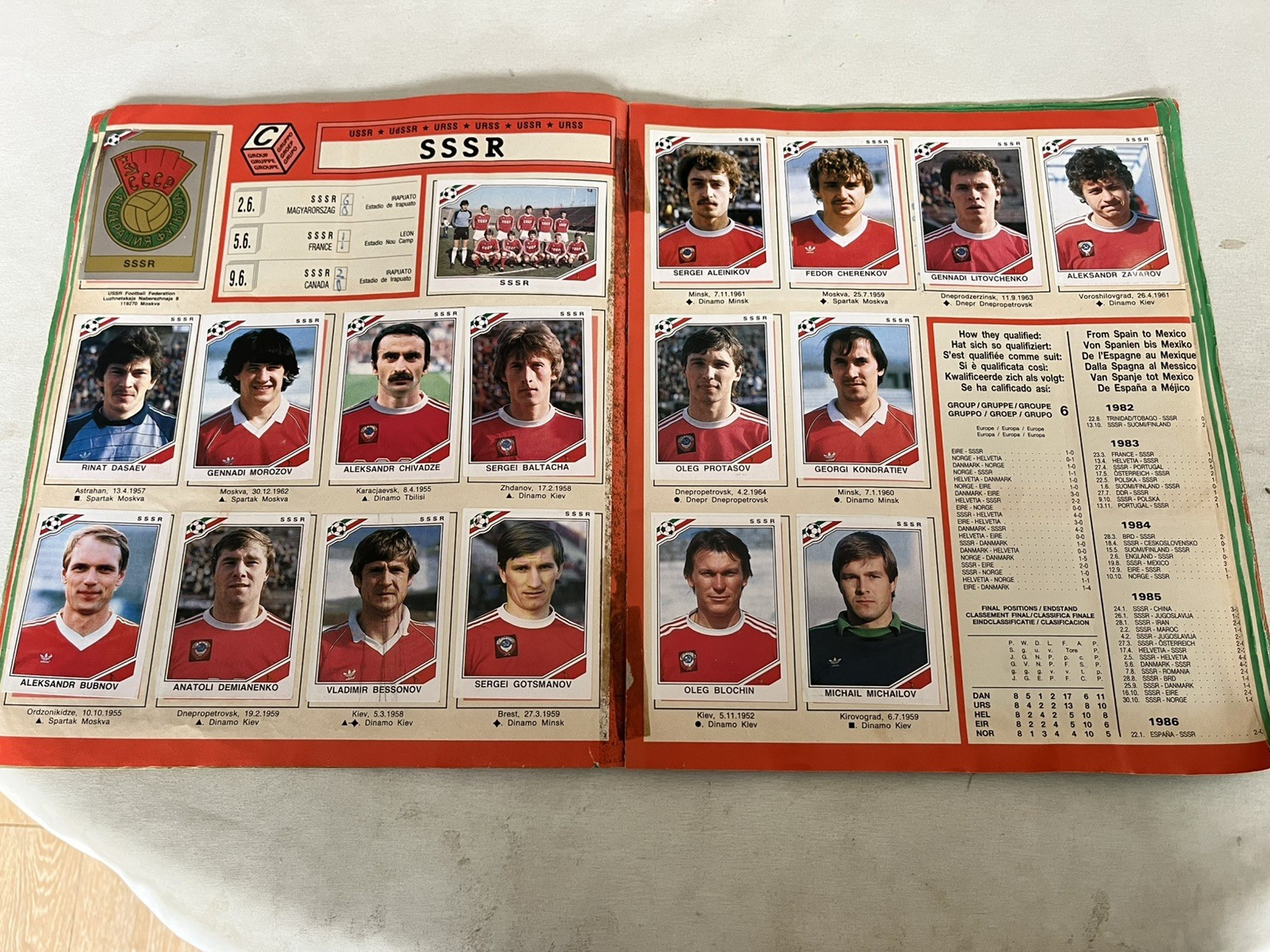 Panini  Mexico World Cup 1986 Football Sticker Album  complete all stickers
