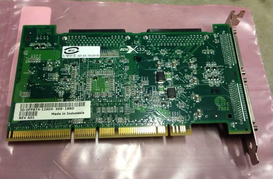 Adaptec ASC-39320A/DELL 0FP874 PCI-X-133 SCSI Ultra320 LVD/SE interface card - Image 2 of 3