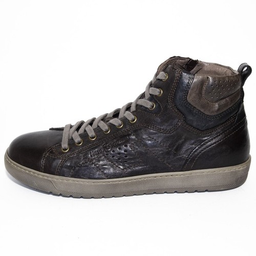 Uomo Alte Sneakers Designer Scarpe Con Cerniera Nero