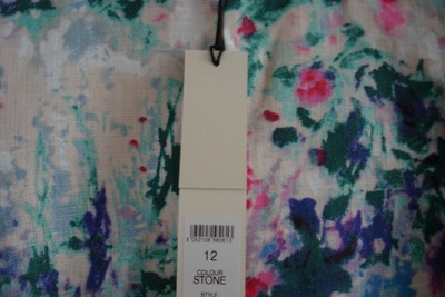 Veste Blazer été EAST - 100% Lin Rose Bleu Pastels - Taille UK 10 (Small) - Neuf