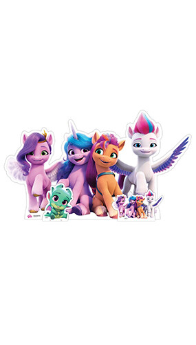 My Little Pony Group Lifesize Cardboard Cutout 159cm - Picture 1 of 8