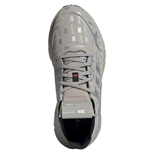SCARPE DA GINNASTICA ADIDAS UOMO NITE JOGGER 3M SNEAKERS GRIGIO RETRÒ TAGLIA 11,5 NUOVE SCATOLA - Foto 2 di 7