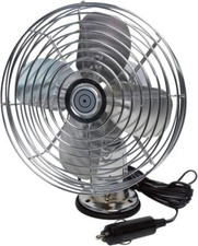 Small Metal 12v Dash Fan Auto Car Vehicle Rv Truck Camper Heavy Duty Swivel New