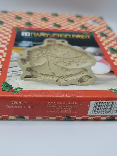 Vintage Mary Engelbreit Stoneware Cookie Mold Santa with Bag Unused 2000 Enesco - Picture 10 of 10