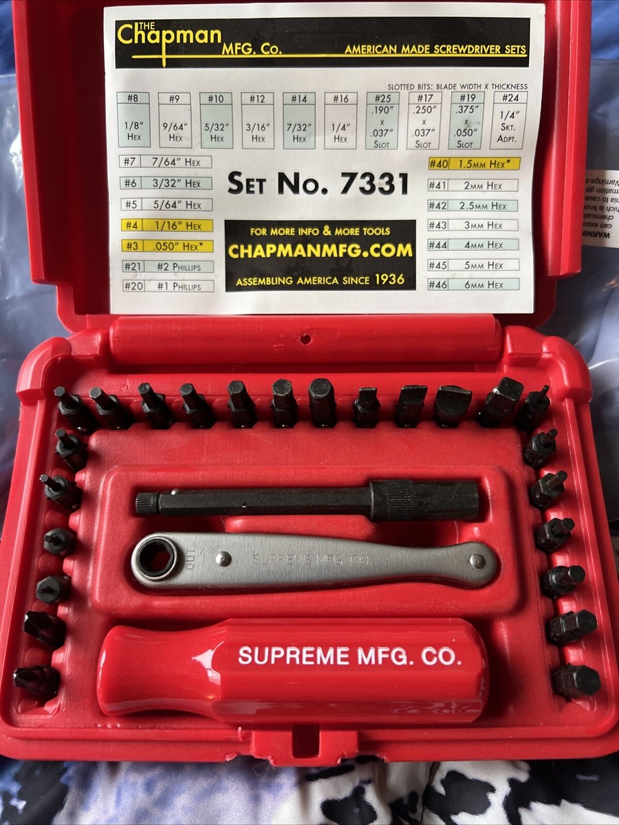 Supreme - Supreme/Chapman Screwdriver Set 新品未使用 Supreme Chapman Screwdriver Set Red - FW19 - US