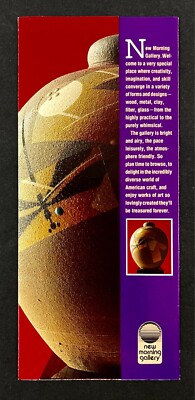 1990s Asheville NC New Morning Gallery Retro Jewelry Crafts VTG Travel Brochure