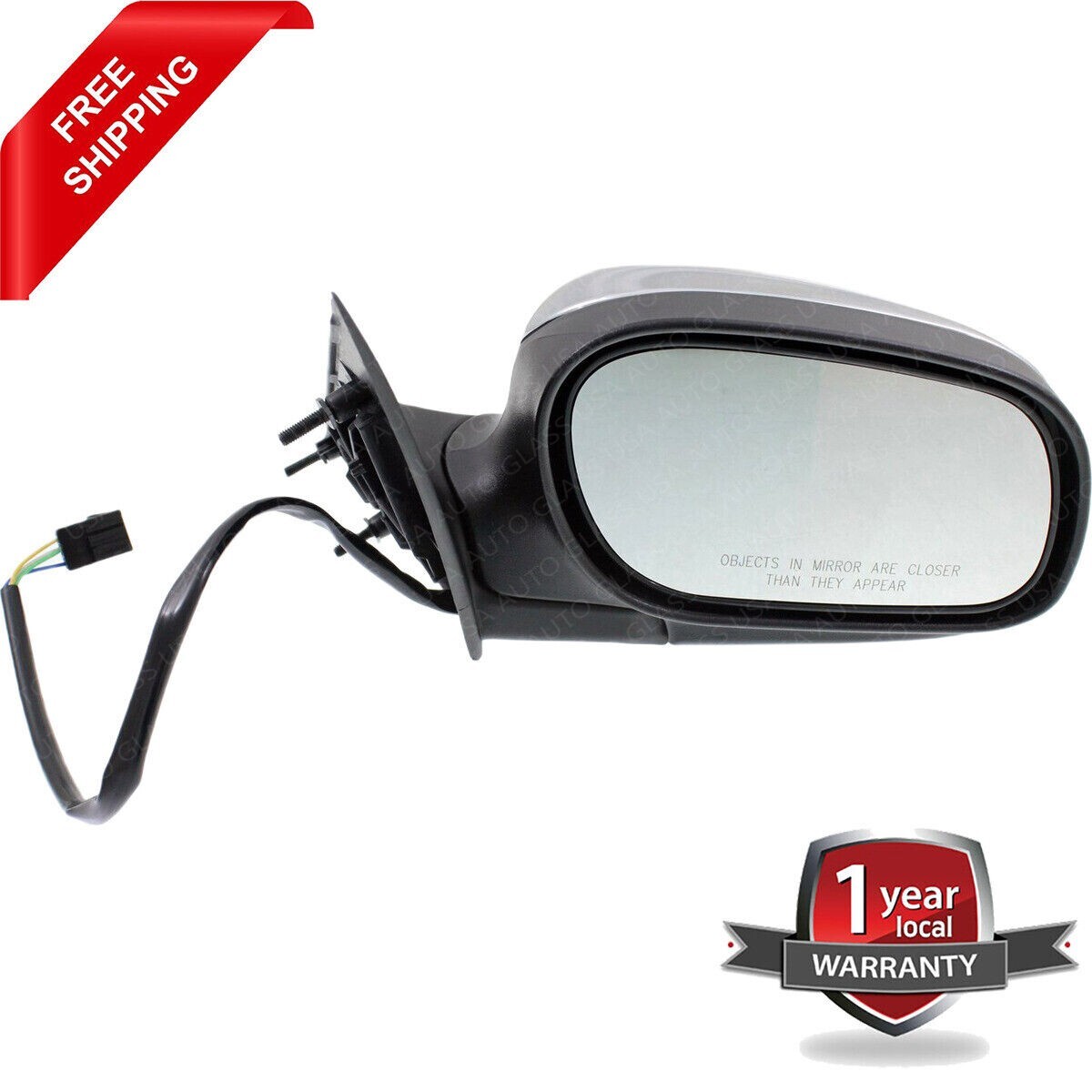 Mirror Chrome Passenger Side For 98-08 Ford Crown Victoria Mercury