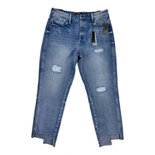 Women Sz 32 Jeans Blue Girlfriend Style Relaxed Indigo Block by Buffalo