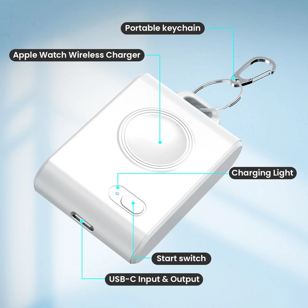 Power Bank for Apple Watch Magnetic Travel Smart iWatch Charger Universal