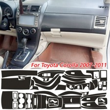 For Toyota Corolla 2007-2011 3d Carbon Fiber Pattern Interior Diy Trim Decals