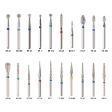 50pcs Dental Diamond Burs FG 1.6mm bur for High speed handpiece turbine 10 Boxes