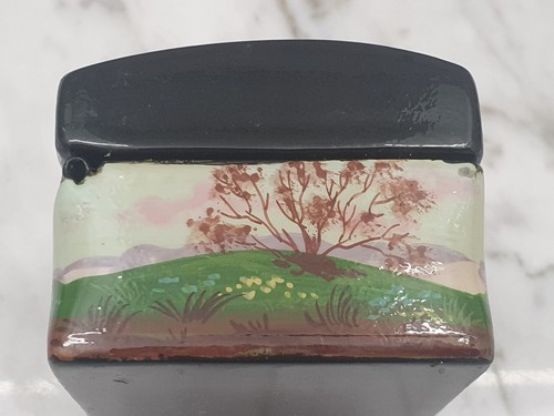 Pedockuho Signed Hand Painted Russian Lacquer Box "Partridges" Birds Landscape - Picture 4 of 14