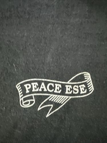 T-shirt Los Lobos East LA originale logo La Wolf nera taglia L rock latino - Foto 3 di 4