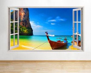 Get Wallpaper Art de la paret platja panoramica Desktop Wallpaper