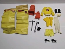 Vintage Big Jim Accessories Lot Hockey Outfit Sleeping Bags