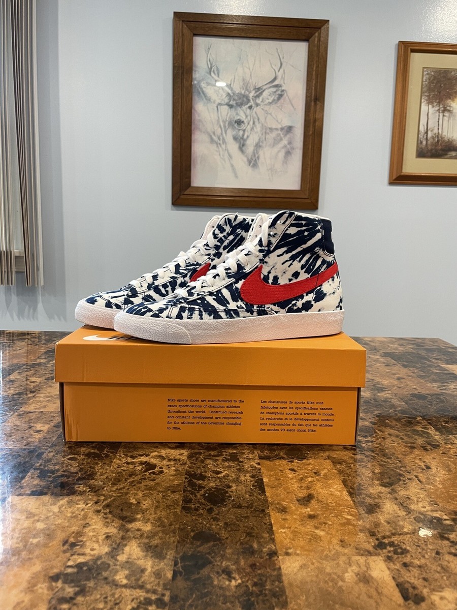 スニーカー Nike Blazer Mid 77 Vintage Tie Dye 2020 AW FW 20 Size 9 - Nike Blazer Mid 77 Vintage Blue Tie-Dye 2020 | eBay