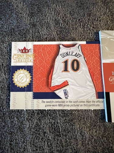 2003-04 Fleer Genuine Insider Article Jersey #GA-MD Mike Dunleavy /400 - Picture 4 of 4