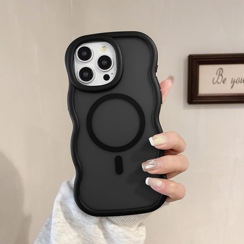 For iPhone 16 Pro Max - Clear Wave Design, Magnetic Wireless Charger Compatible - 第 29/49 張圖片