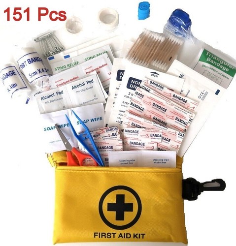 151 Pcs First Aid Kit Medical Emergency Trauma Military Survival Travel Portable - Picture 3 of 11