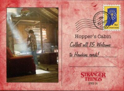 Stranger Things Upside Down Red [50] Welcome To Hawkins Chase Karte HWK-14 Hopp