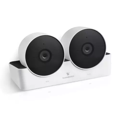 Dual Charging Station Dock for Google Nest Cam Outdoor or Indoor, Battery