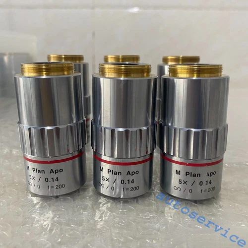 Used & tested mitutoyo M Plan Apo 5x/0.14 Microscope Objective Lens By Fedex