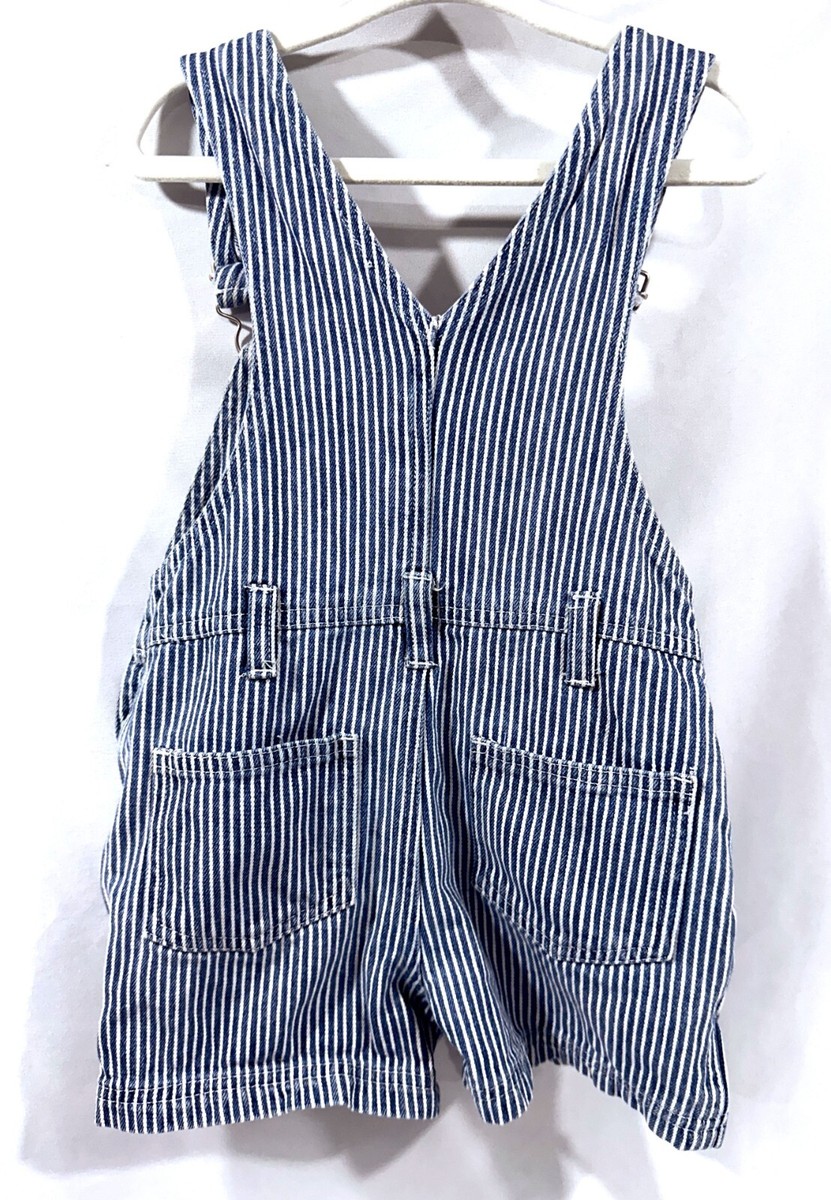 Vintage 90s Barney Overalls Train Conductor Size 2T RARE Lyons