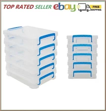 Super Stacker, Document Boxes, Clear, 5 Pack