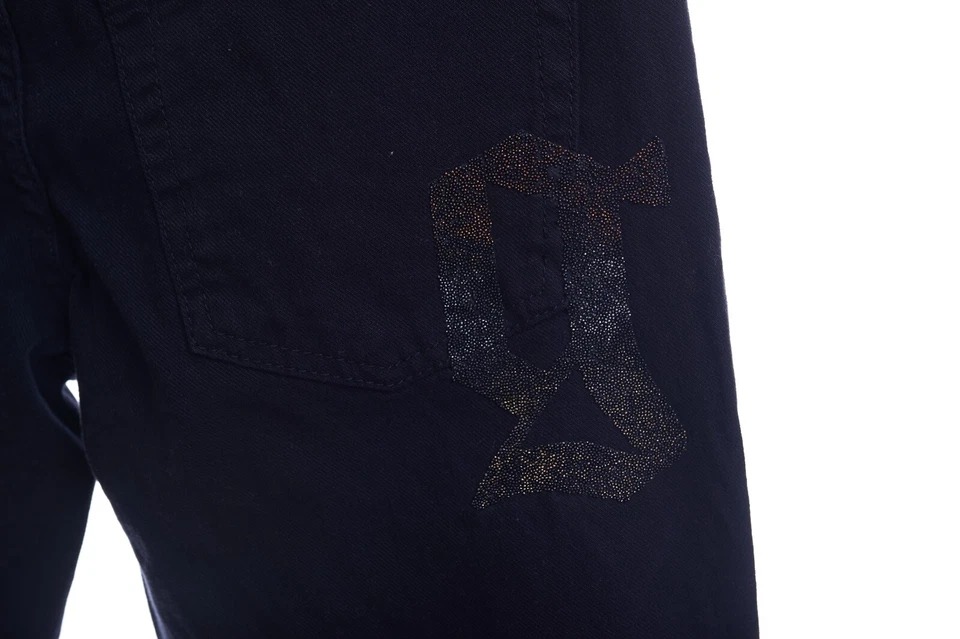 Calça GALLIANO Feminina Preta Tamanho 24 38 - Imagem 4 de 4