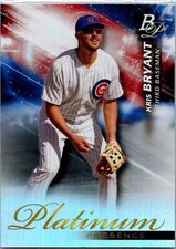Kris Bryant #PP-10 2018 Bowman Platinum Platinum Presence Chicago Cubs