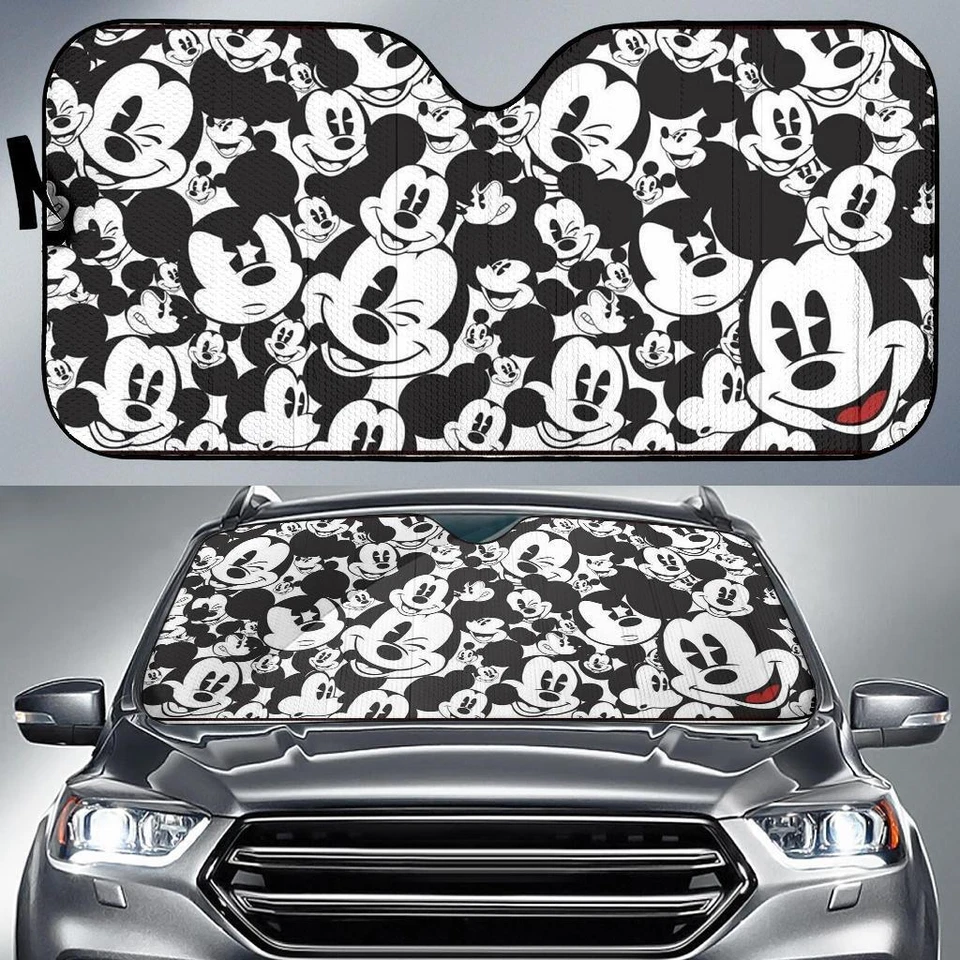 Nuevo Parabrisas Plegable Walt Disney Mickey Mouse Coche Camión Tamaño Grande Foto 2 de 4