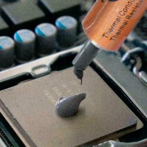 Graisse Thermique Argentée Haute Performance CPU Dissipateur Thermique Pâte Composée G8E3 - Photo 8/9