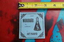 WAXMATE Wax Mate Surfboard Wax Surf Research 1960's Rare Original Paper Insert