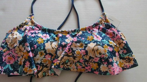 Arizona Jeans Co Bright Floral Print Flowy Swim Top Juniors Size Small - Picture 2 of 2