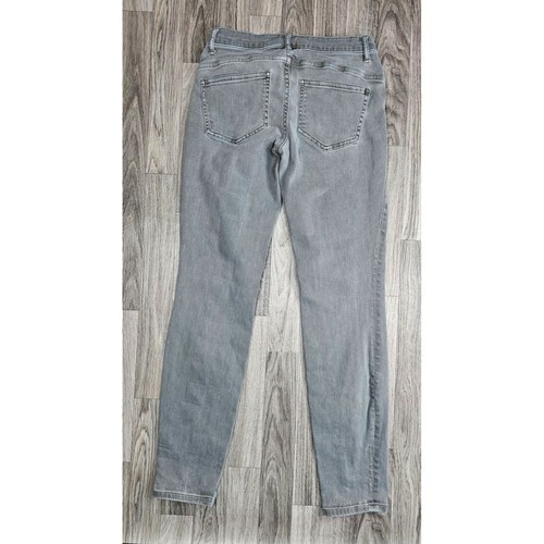 VS Victoria's Secret Womens Size 0 Short Mid Rise Siren Skinny Grey Denim Jeans - 第 2/12 張圖片