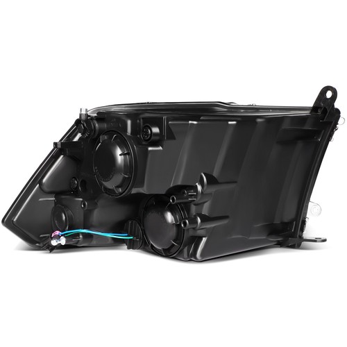 Headlights Assembly For 2009-18 Dodge Ram 1500 Black Housing Left+Right - Picture 2 of 10