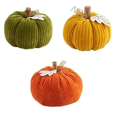Mud Pie H4 Corduroy Pumpkin Patch Sitter - Choose Design & Size