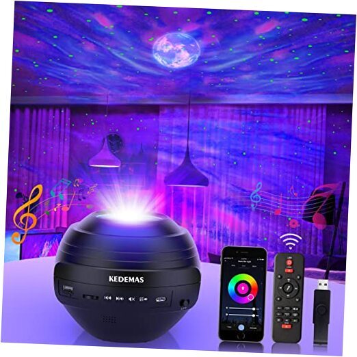 Galaxy Projector for Kids,Star Projector with APP and Remote Black